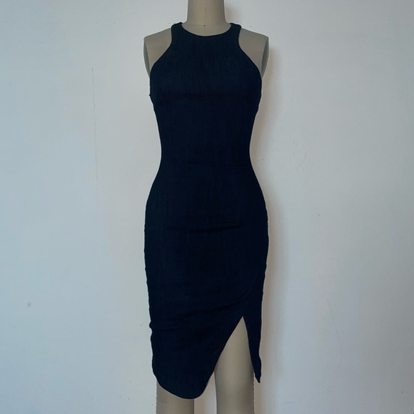 elizabeth and james denim dress Elizabeth and James Clarissa Fit and Flare Denim mini Dress size 0